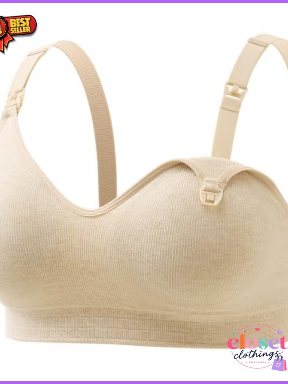 Seamless Nursing Bra for Breastfeeding Maternity Cotton Wirefree